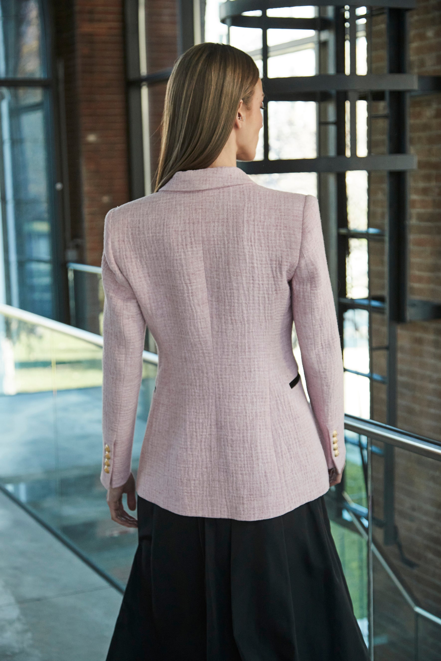 BLAZER ROSA SOLAPA NEGRA CIPRIANI