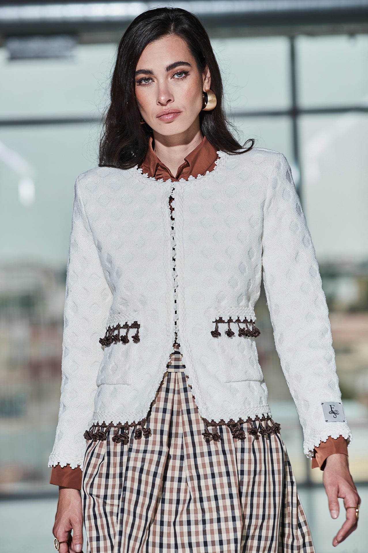 MUSETTA SHORT OFF-WHITE JACKET