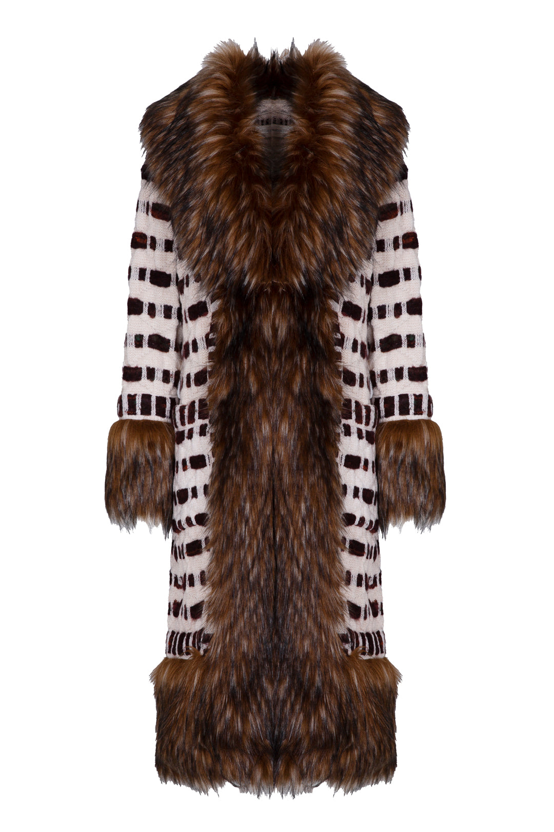 CLAIRE LONG OFF-WHITE ALPACA COAT