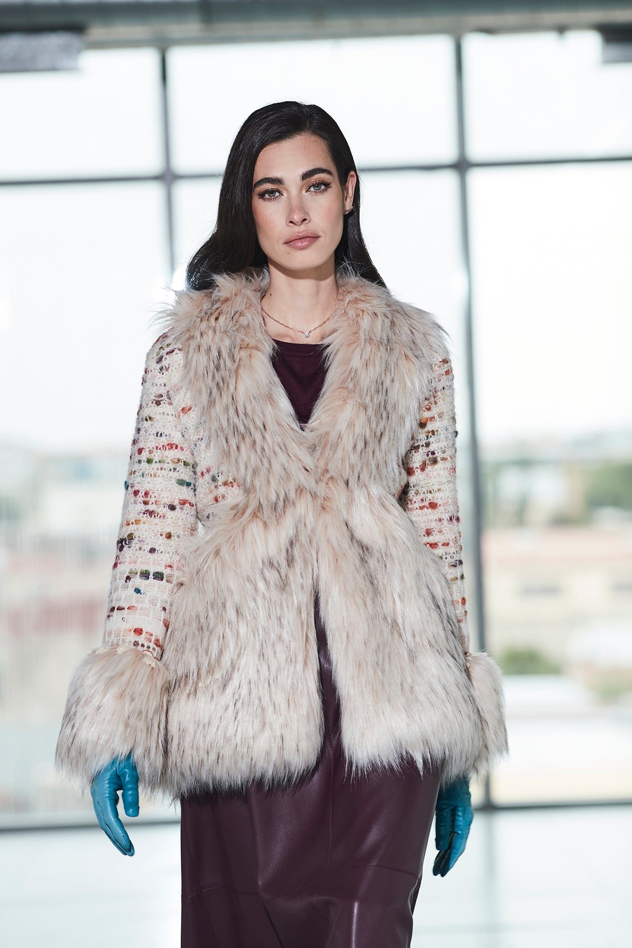 CRUDE ALPACA SHORT COAT CLEMENCE