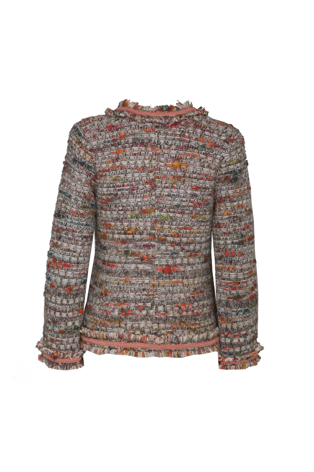 BROWN TWEED SHORT JACKET LILOU