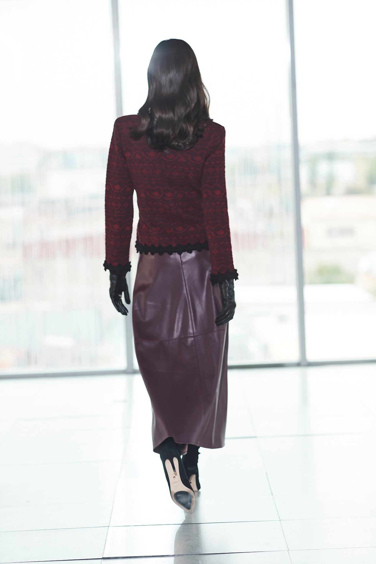 SOLANGE SHORT GRANATE JACKET