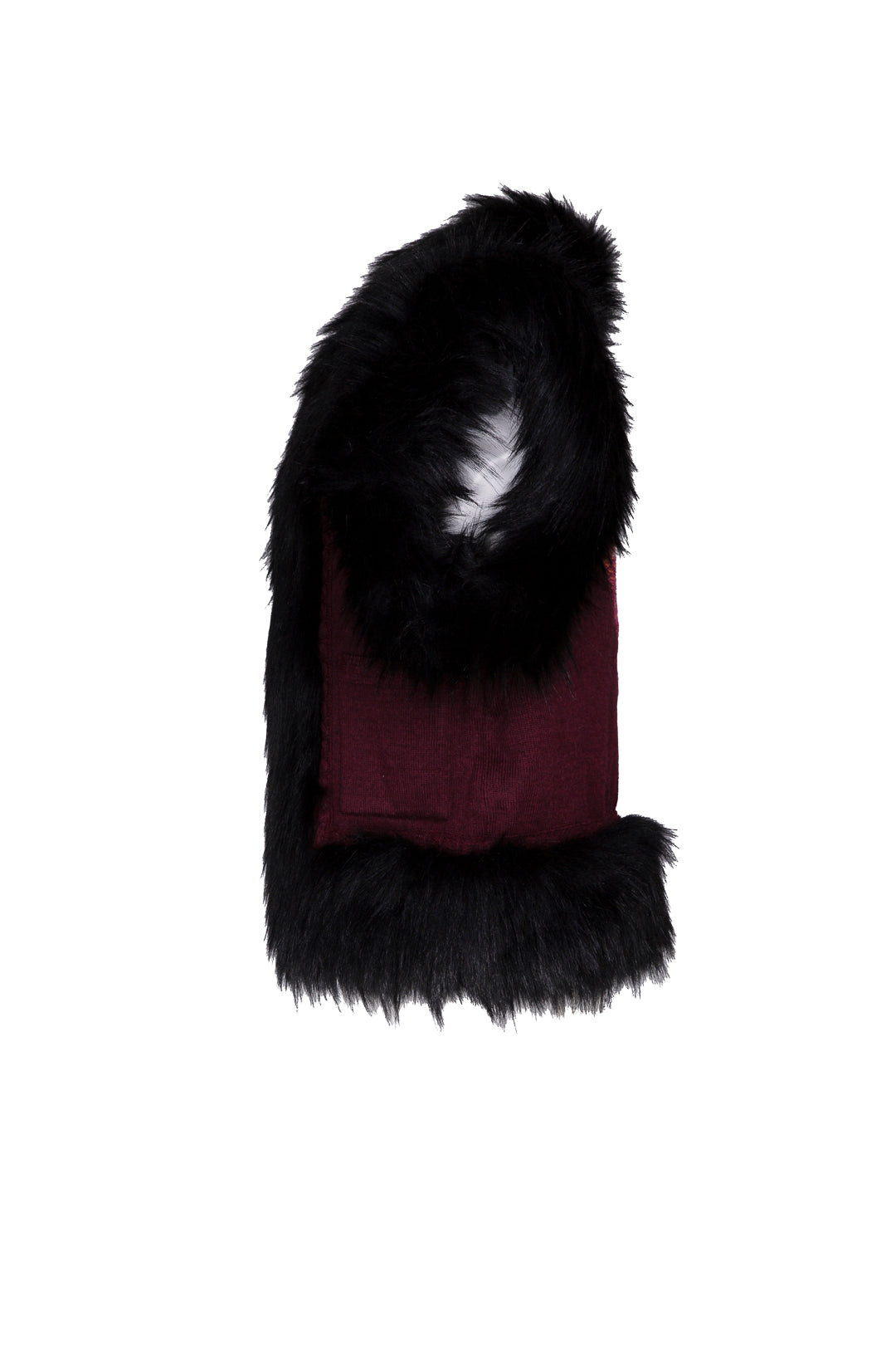 FLEUR BURGUNDY JACQUARD VEST