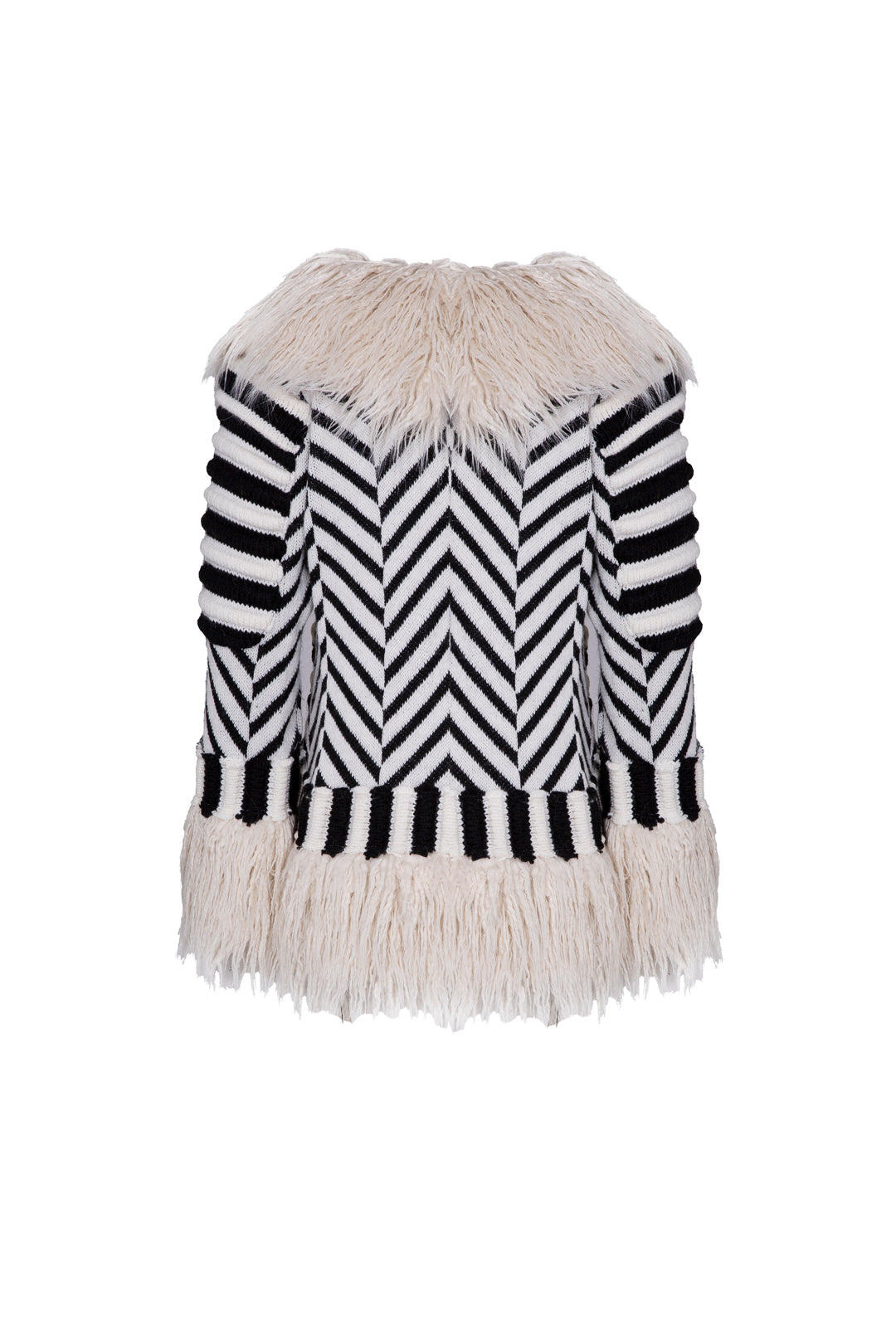ELEONORE OFF-WHITE SHORT ALPACA COAT 