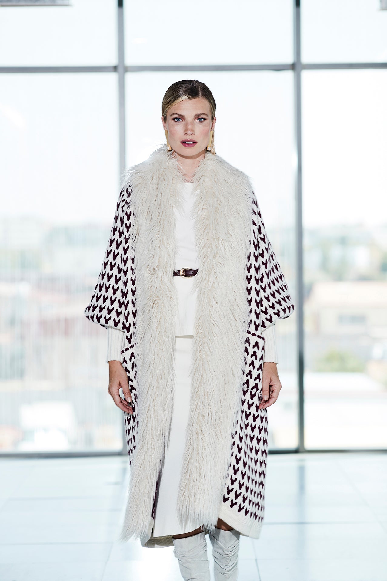 ETIENNETTE LONG BICOLOR CARDIGAN