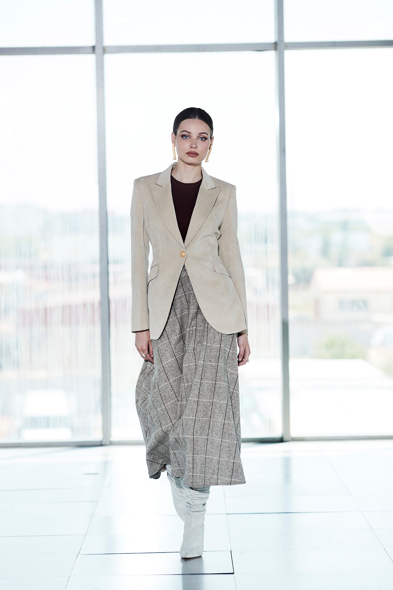 CASILDA 05 SAND CORDUROY BLAZER