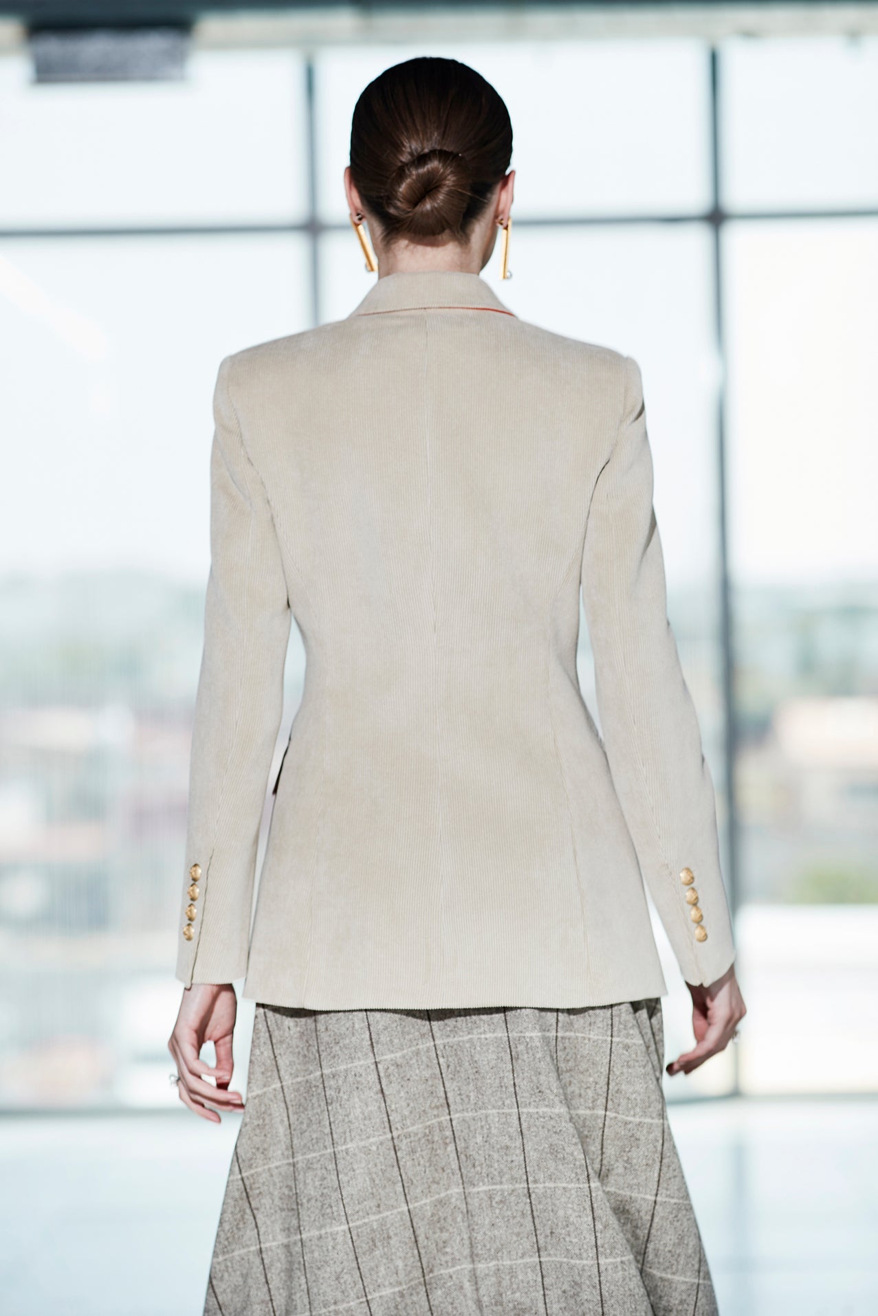 CASILDA 05 SAND CORDUROY BLAZER