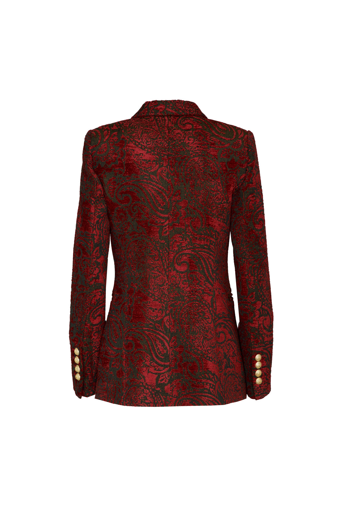 MERLOT SCOTLAND FLOWER JACQUARD BLAZER