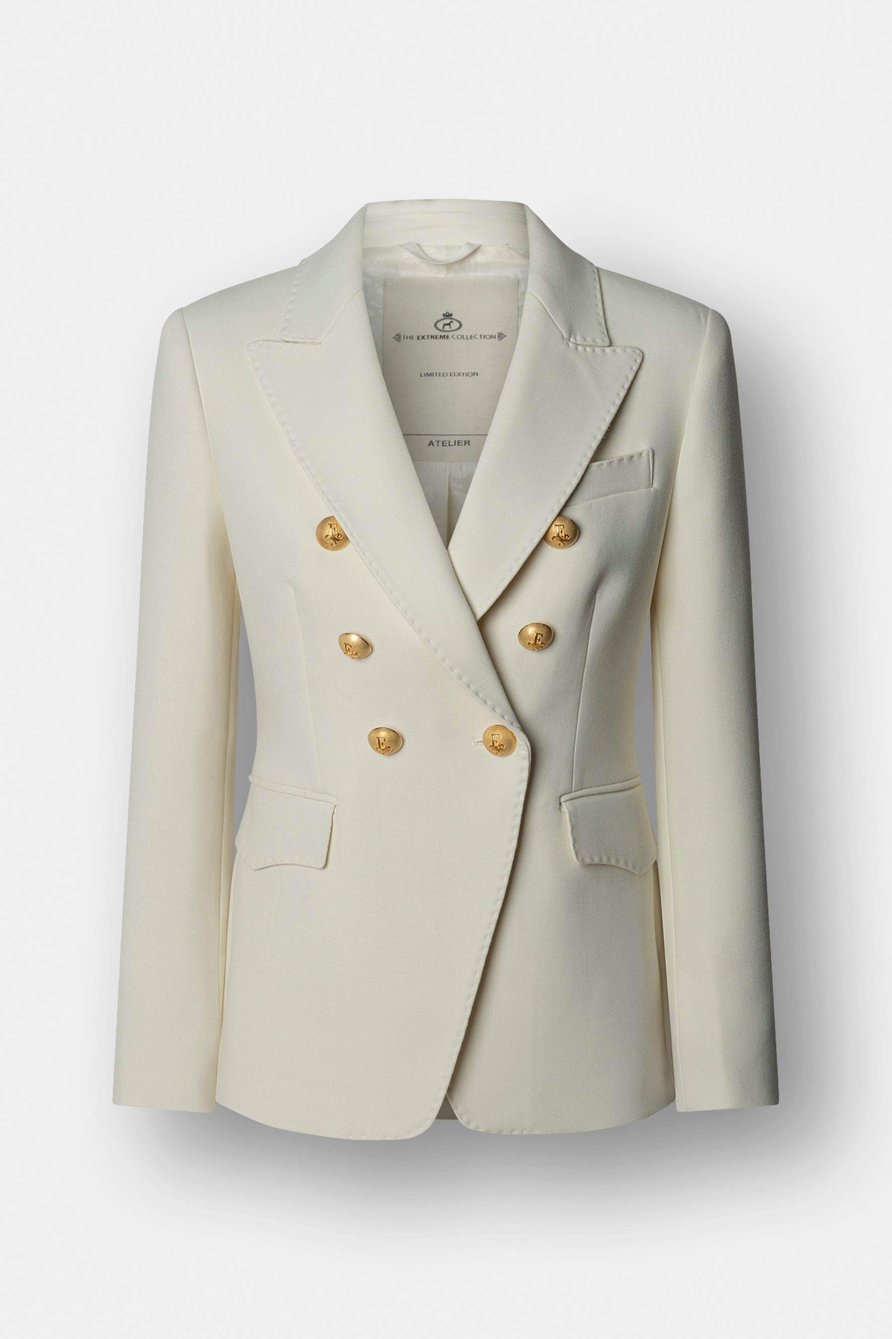 Garcia Vintage 02 White Double-Breasted Blazer - Limited Edition