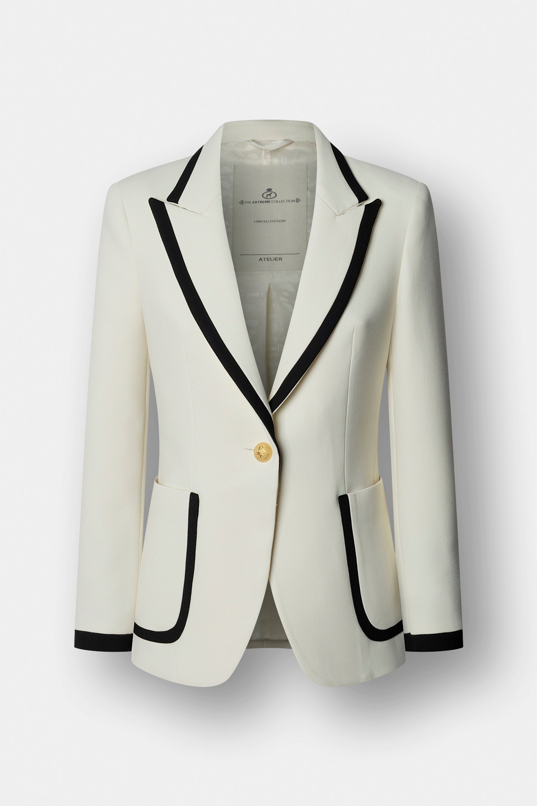 Laurent Two-Tone Blazer with Piping - Limited Edition