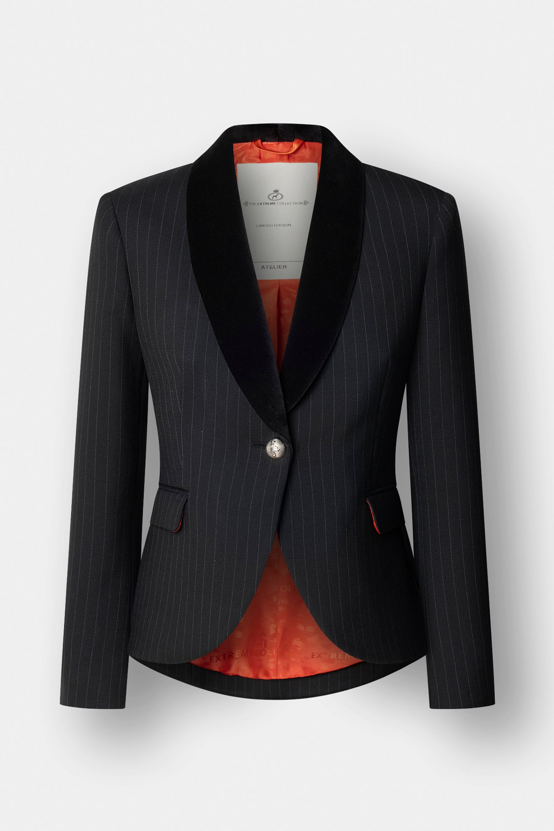 The Gardens Pinstripe Blazer with Jewel Embroidery - Limited Edition