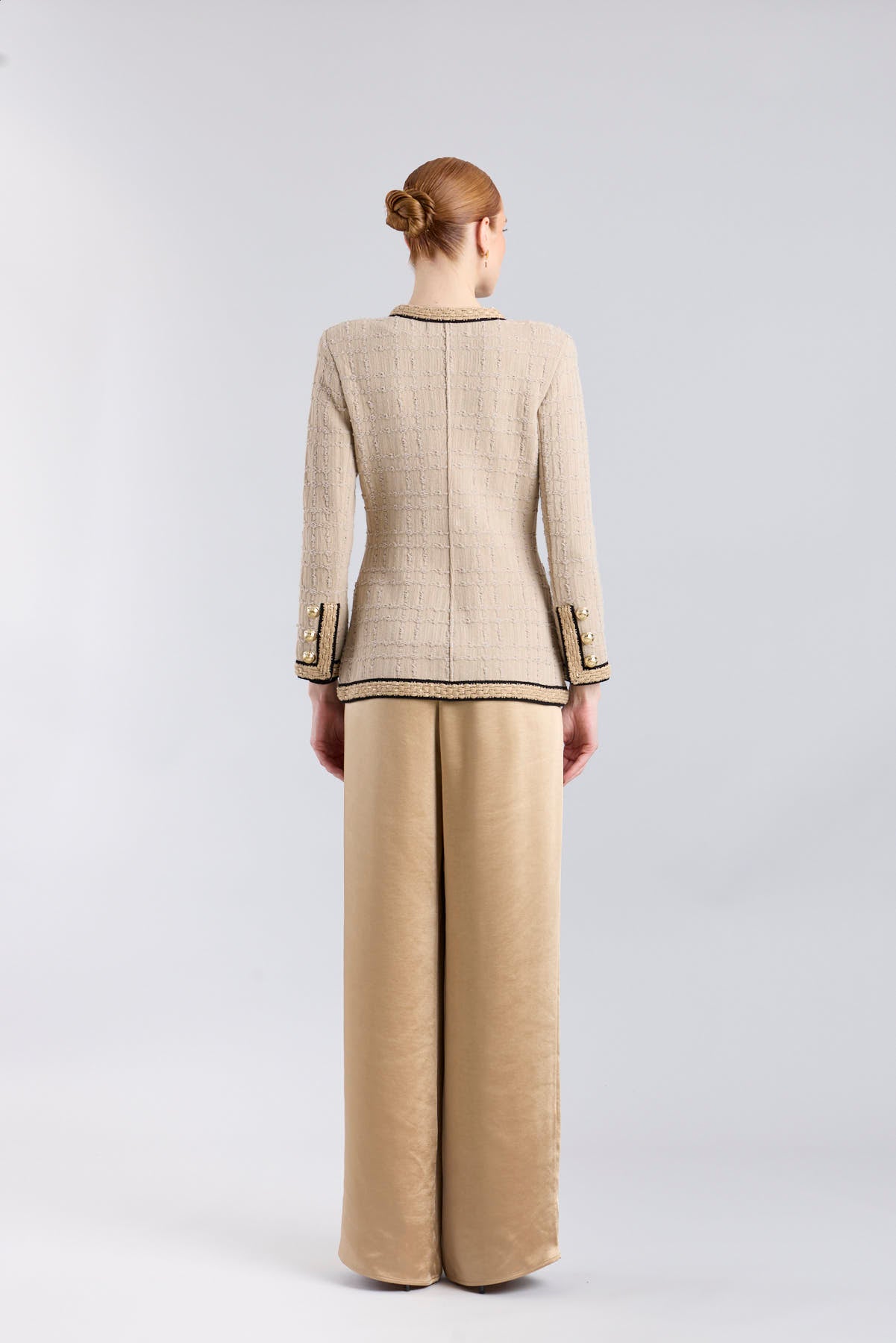 Gilbertine Camel Linen-Blend Blazer - Limited Edition