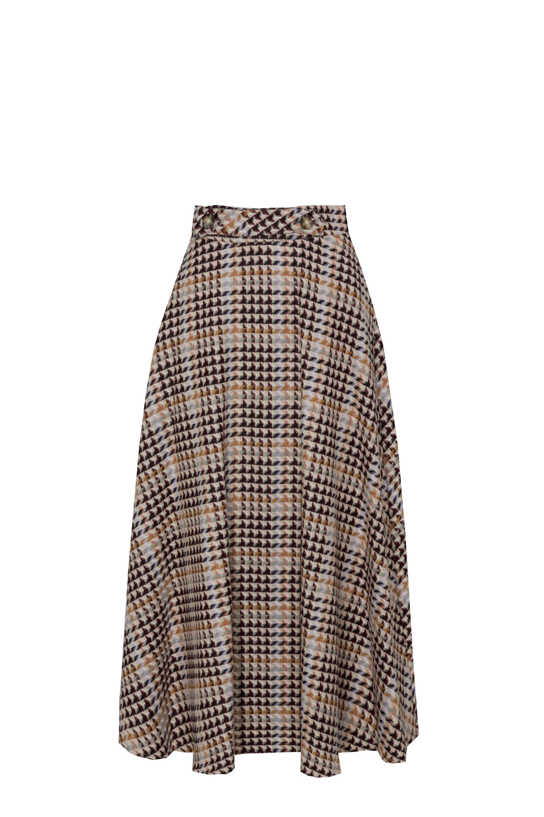 FALDA MIDI PATA DE GALLO TRISTAN
