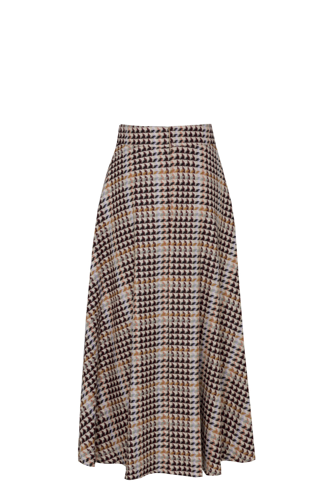FALDA MIDI PATA DE GALLO TRISTAN