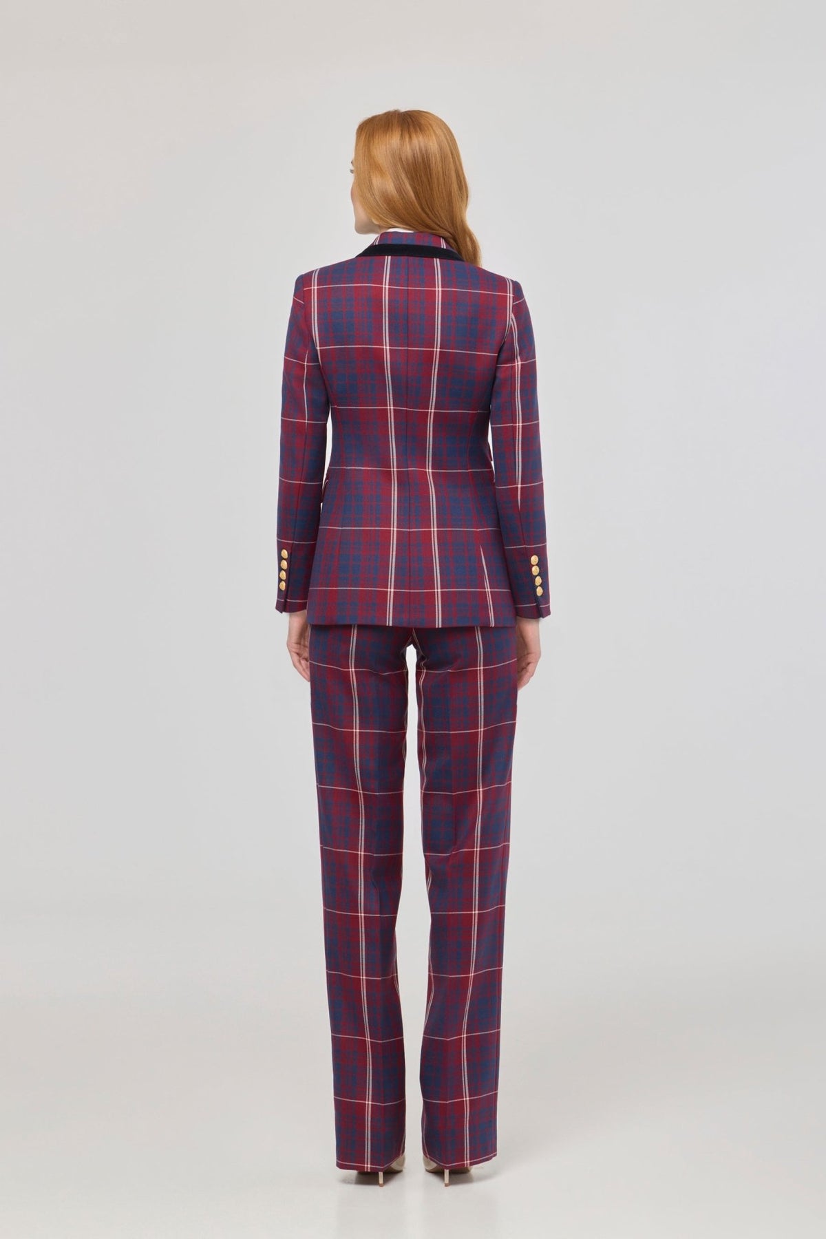 Anderson Checked Blazer with Velvet Lapel - Limited Edition - THE EXTREME COLLECTION