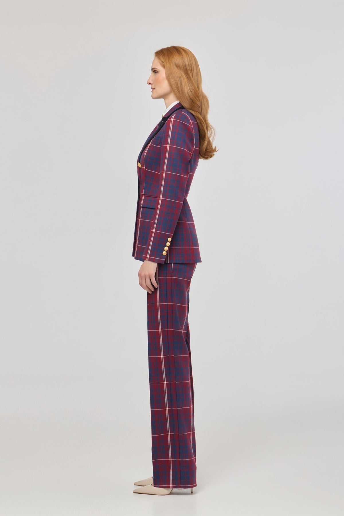 Anderson Checked Blazer with Velvet Lapel - Limited Edition - THE EXTREME COLLECTION