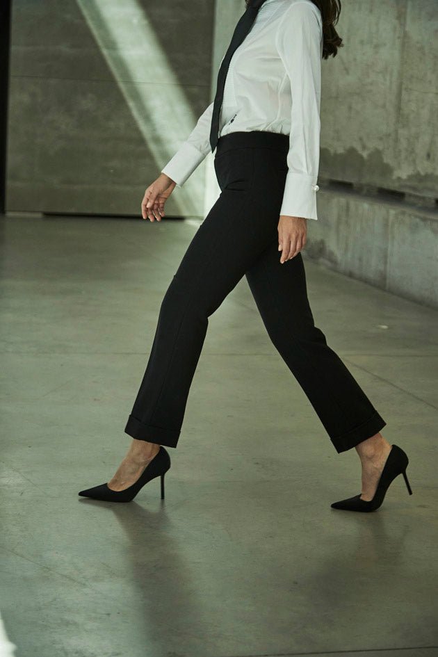 ATELIER 02 BLACK BUCKLE TROUSERS - THE EXTREME COLLECTION