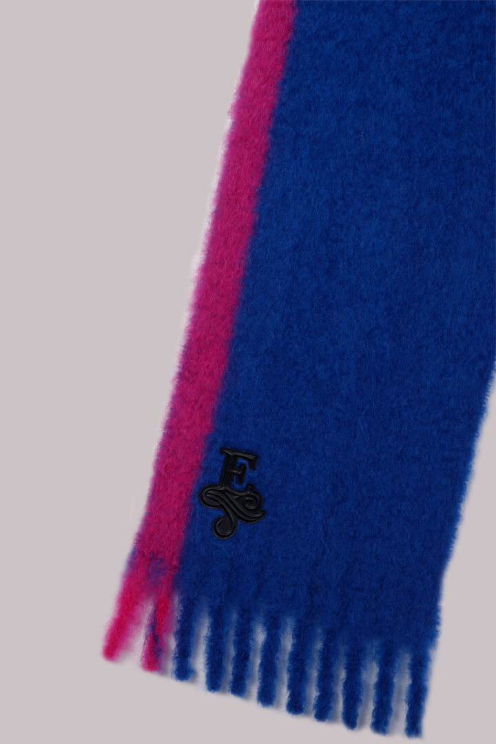 PAXTON TWO-TONE MOHAIR SCARF