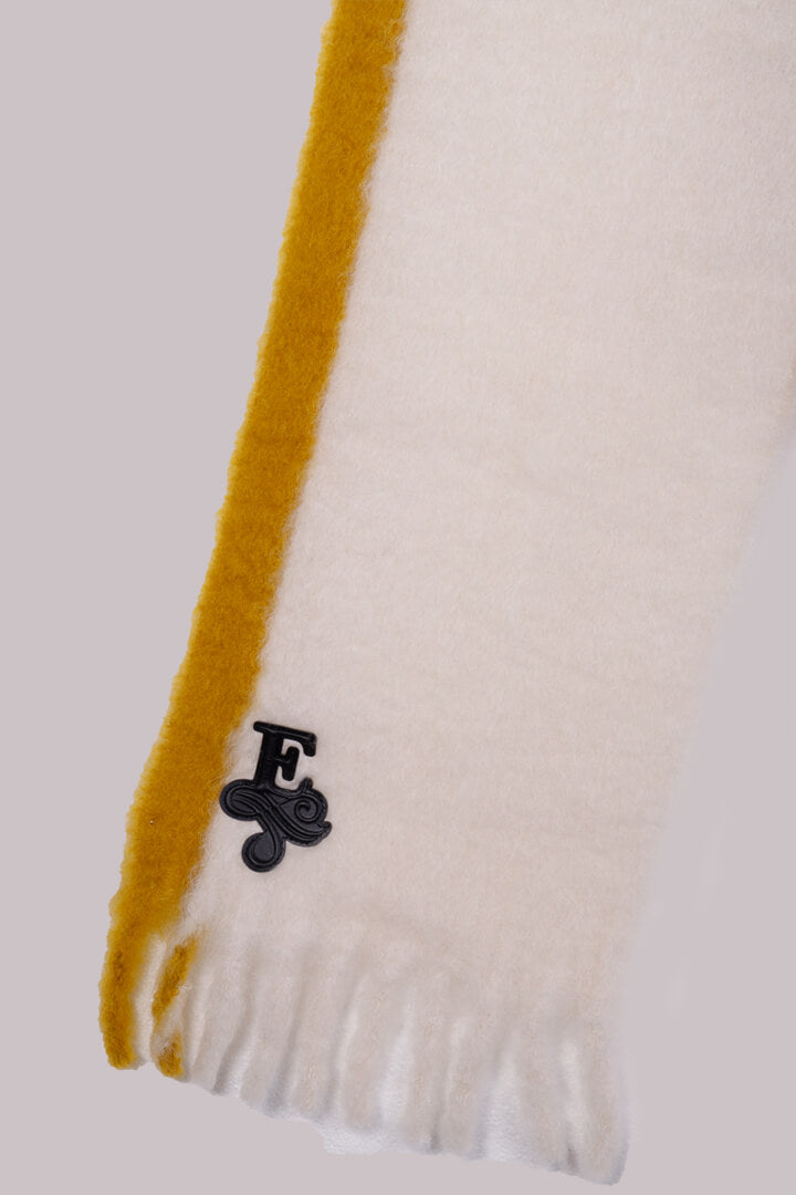 PAXTON TWO-TONE MOHAIR SCARF