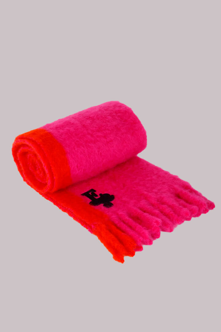 TWO-COLOR VERTICAL STRIPED SCARF