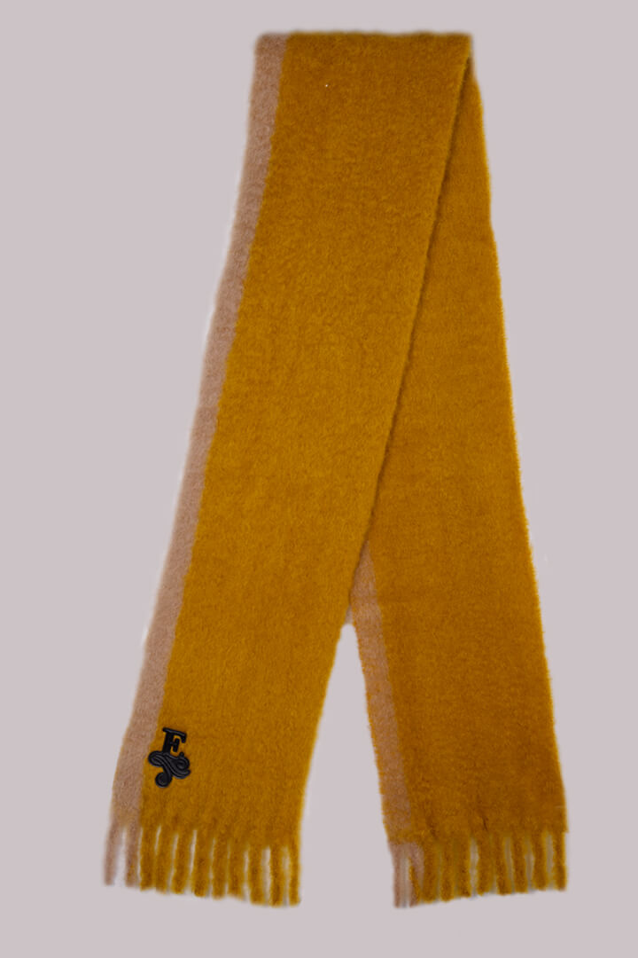 TWO-COLOUR VERTICAL STRIPED SCARF