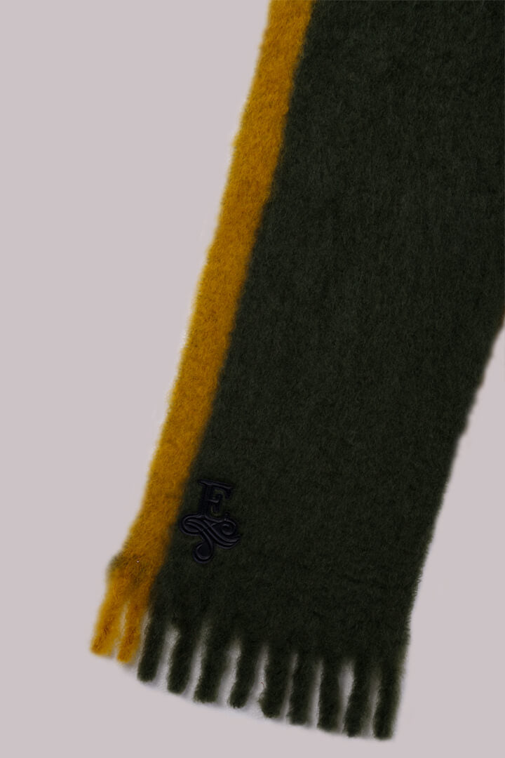 PAXTON TWO-TONE MOHAIR SCARF