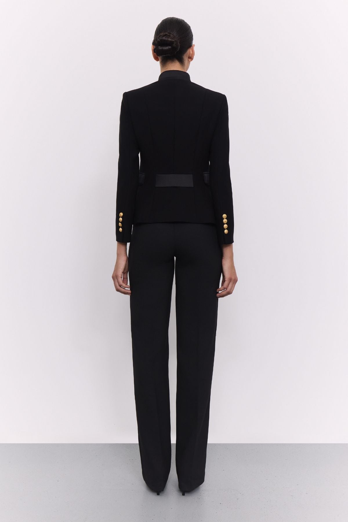 Black Embroidered Military Blazer Renata 01 - Limited Edition - THE EXTREME COLLECTION