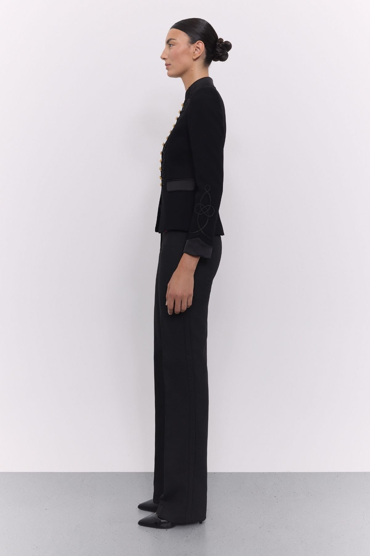 Black Military Blazer Isaura Black 01 - Limited Edition - THE EXTREME COLLECTION