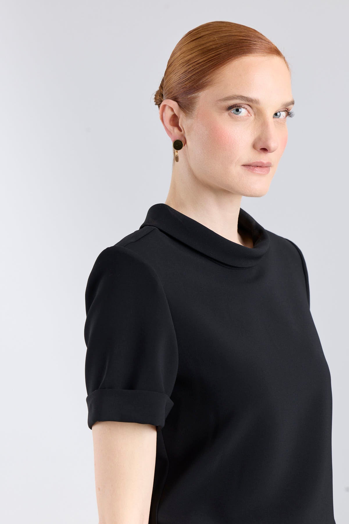 Black Perkins Collar Top - Limited Edition - THE EXTREME COLLECTION