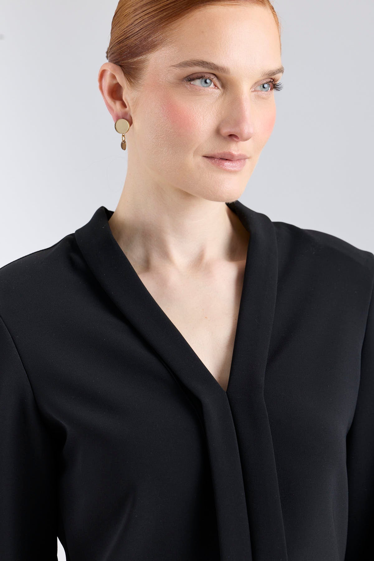 Black Tuxedo Collar Blouse - Limited Edition - THE EXTREME COLLECTION