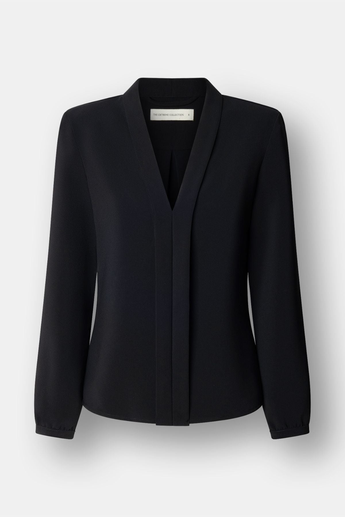 Black Tuxedo Collar Blouse - Limited Edition - THE EXTREME COLLECTION