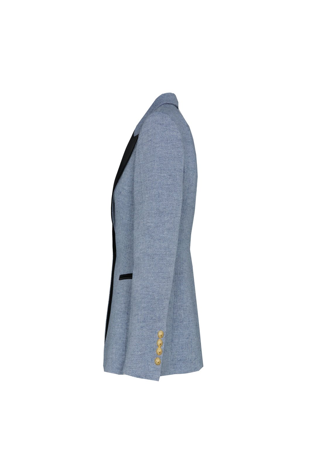 BLAZER AZUL SOLAPA NEGRO CIPRIANI - THE EXTREME COLLECTION