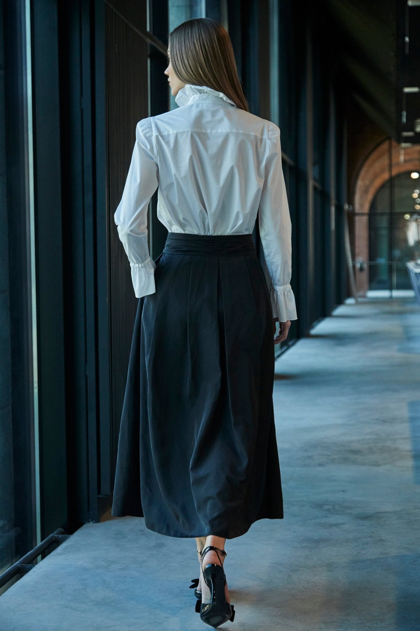 BOHEME WHITE SHIRT WITH RUFFLE - THE EXTREME COLLECTION