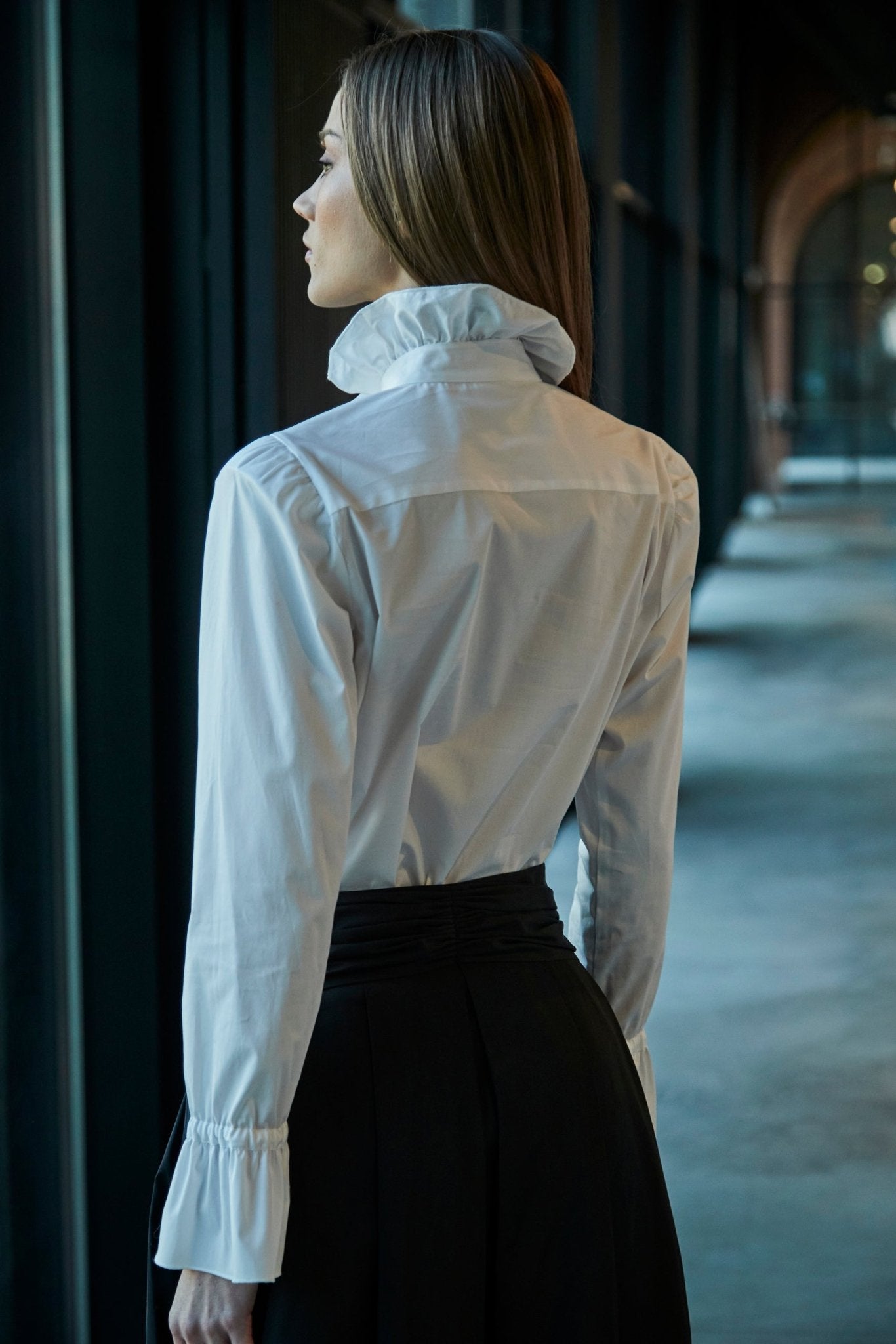BOHEME WHITE SHIRT WITH RUFFLE - THE EXTREME COLLECTION