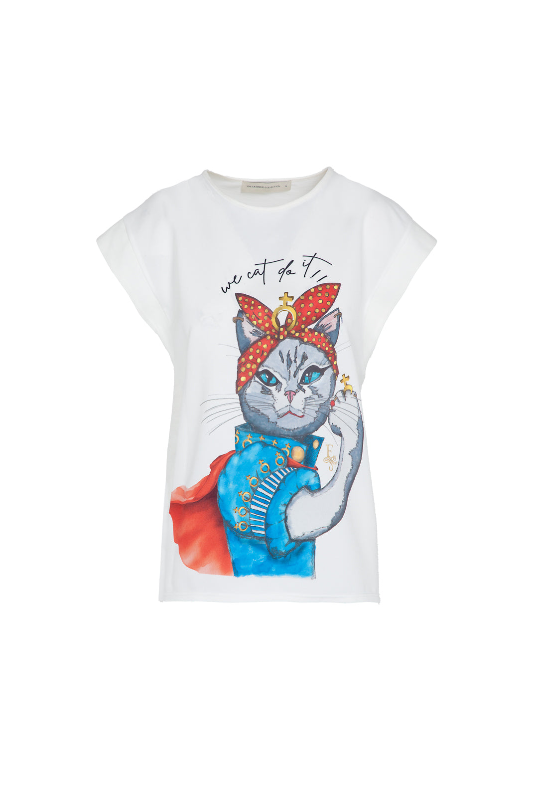 THEODORA CAT T-SHIRT WHITE