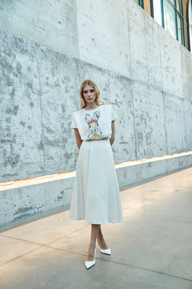 WHITE FABERGÉ T-SHIRT