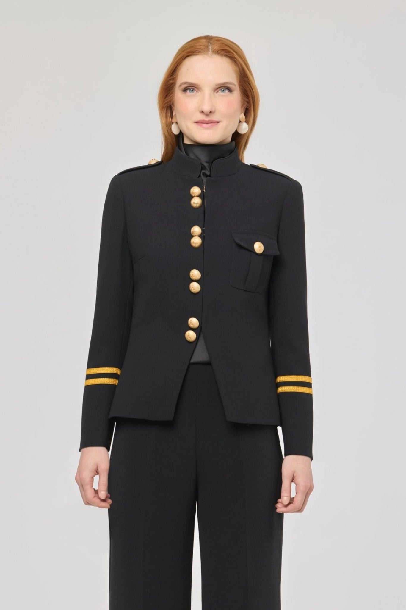 Claudia London Black Blazer with Gold Braid - Limited Edition - THE EXTREME COLLECTION