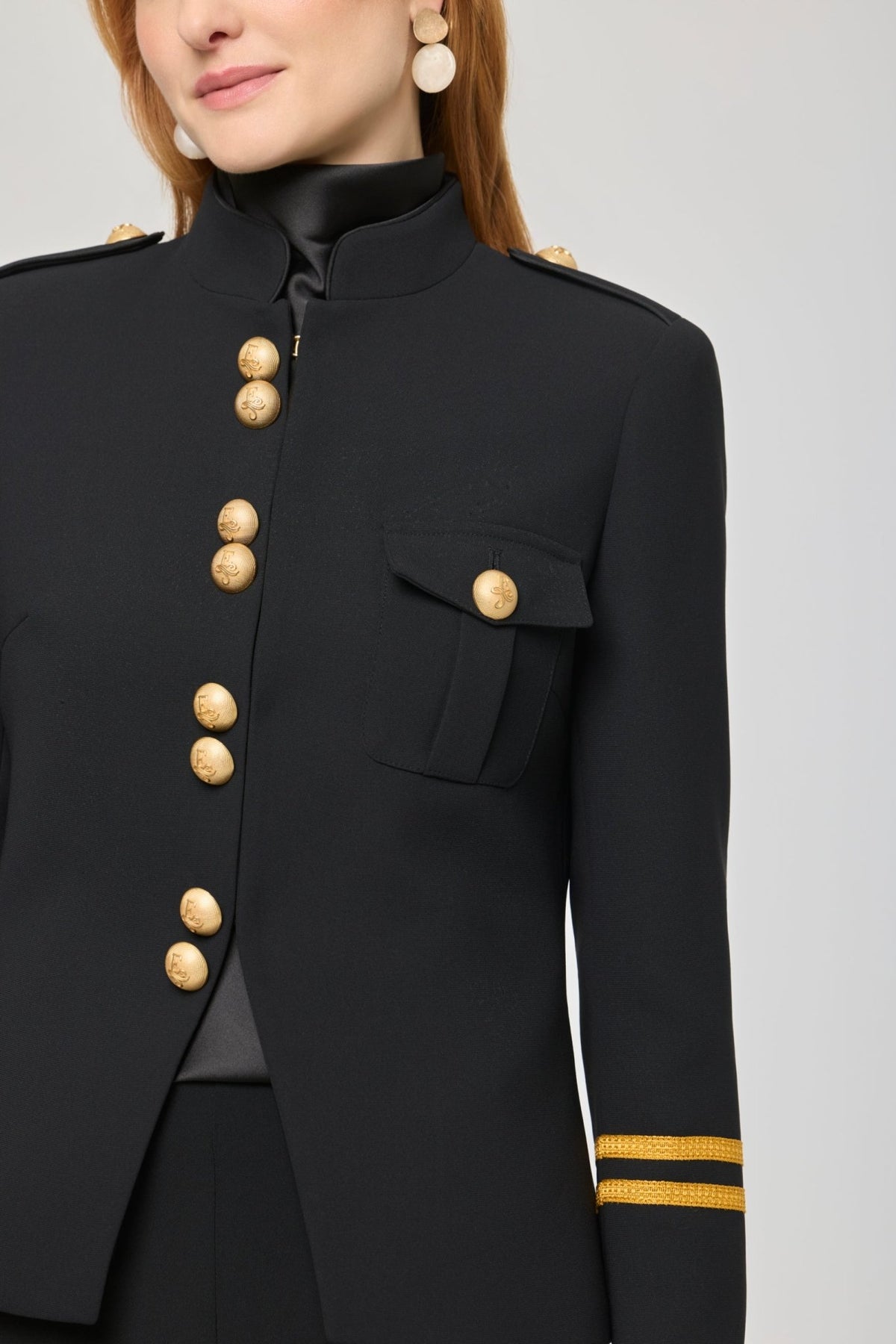 Claudia London Black Blazer with Gold Braid - Limited Edition - THE EXTREME COLLECTION