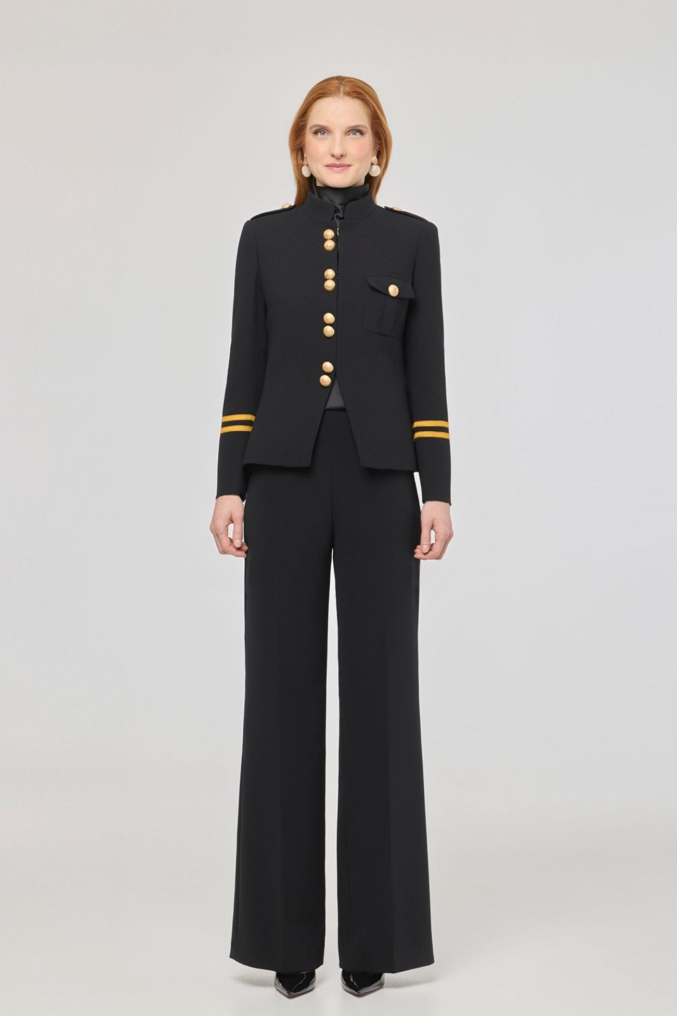 Claudia London Black Blazer with Gold Braid - Limited Edition - THE EXTREME COLLECTION