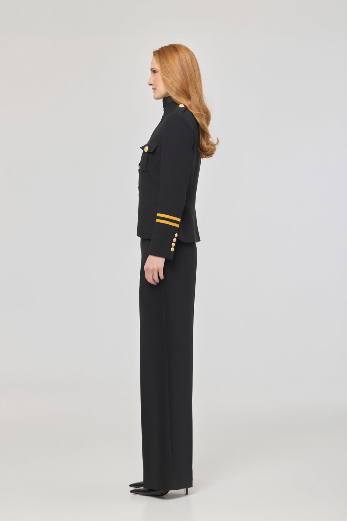Claudia London Black Blazer with Gold Braid - Limited Edition - THE EXTREME COLLECTION