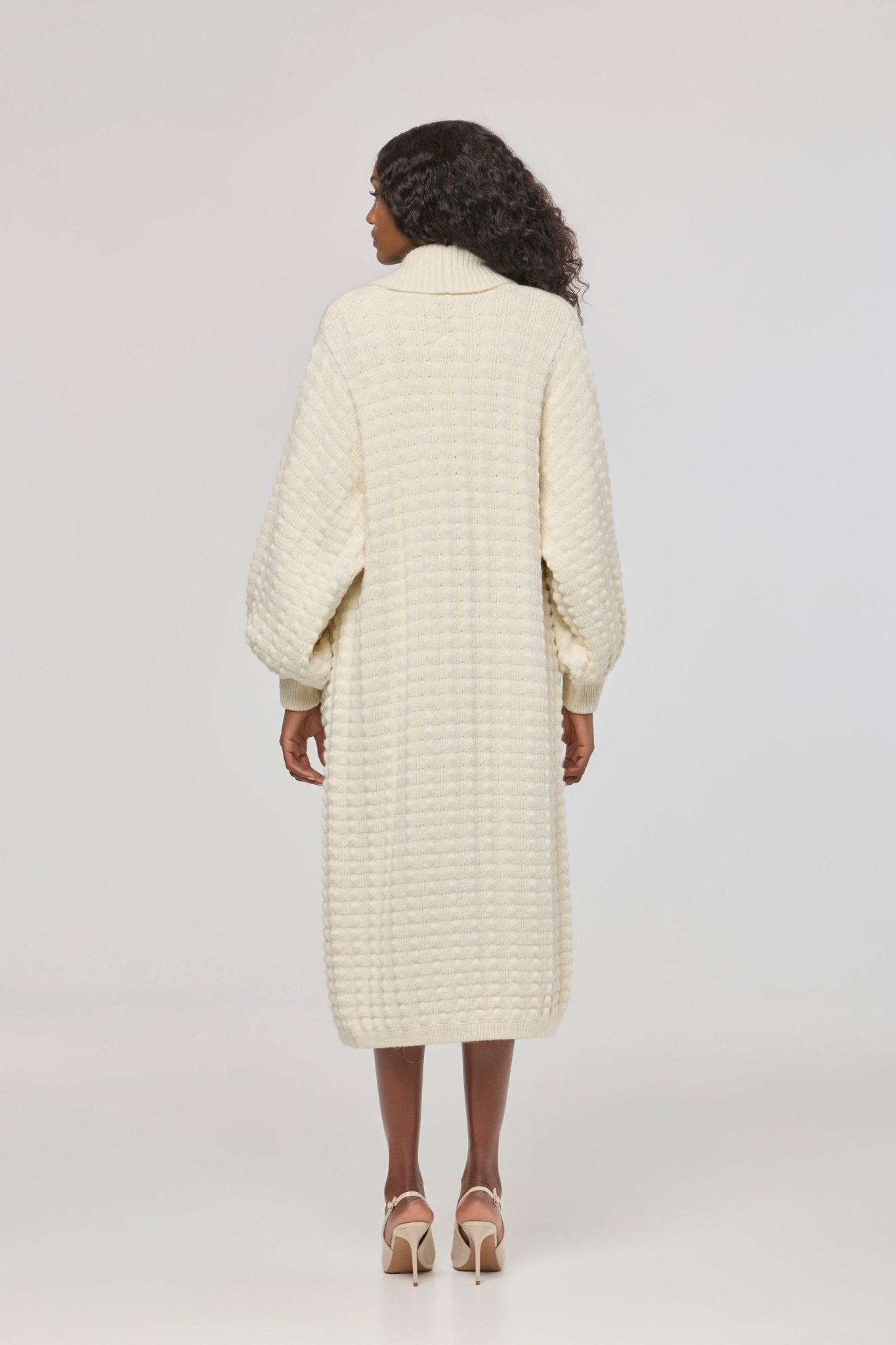 Dominic Long White Knit Cardigan - Limited Edition - THE EXTREME COLLECTION