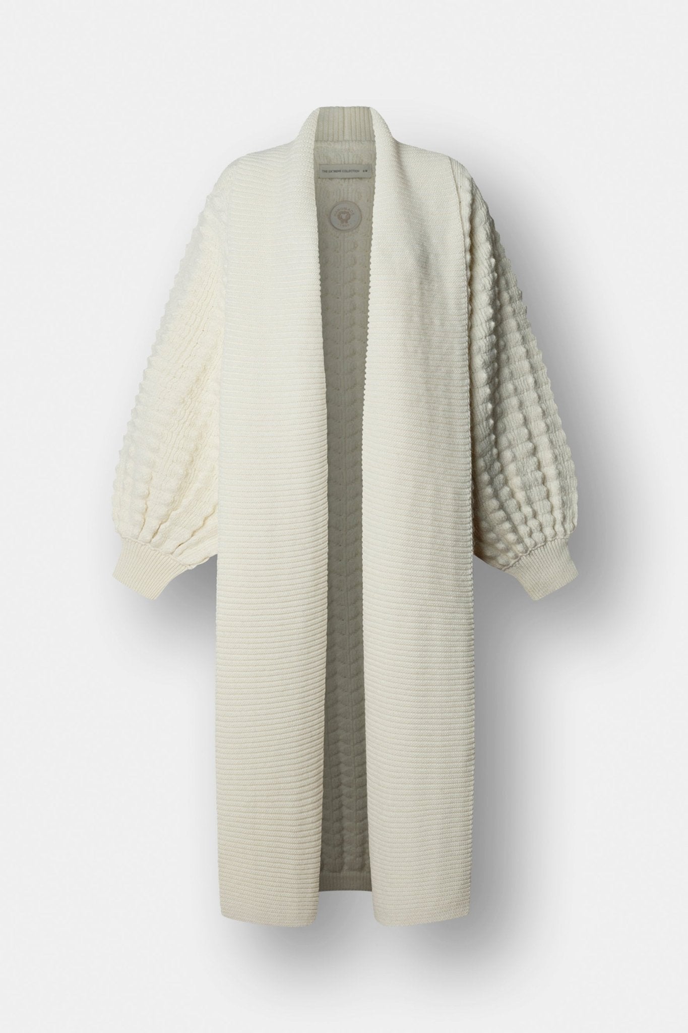 Dominic Long White Knit Cardigan - Limited Edition - THE EXTREME COLLECTION
