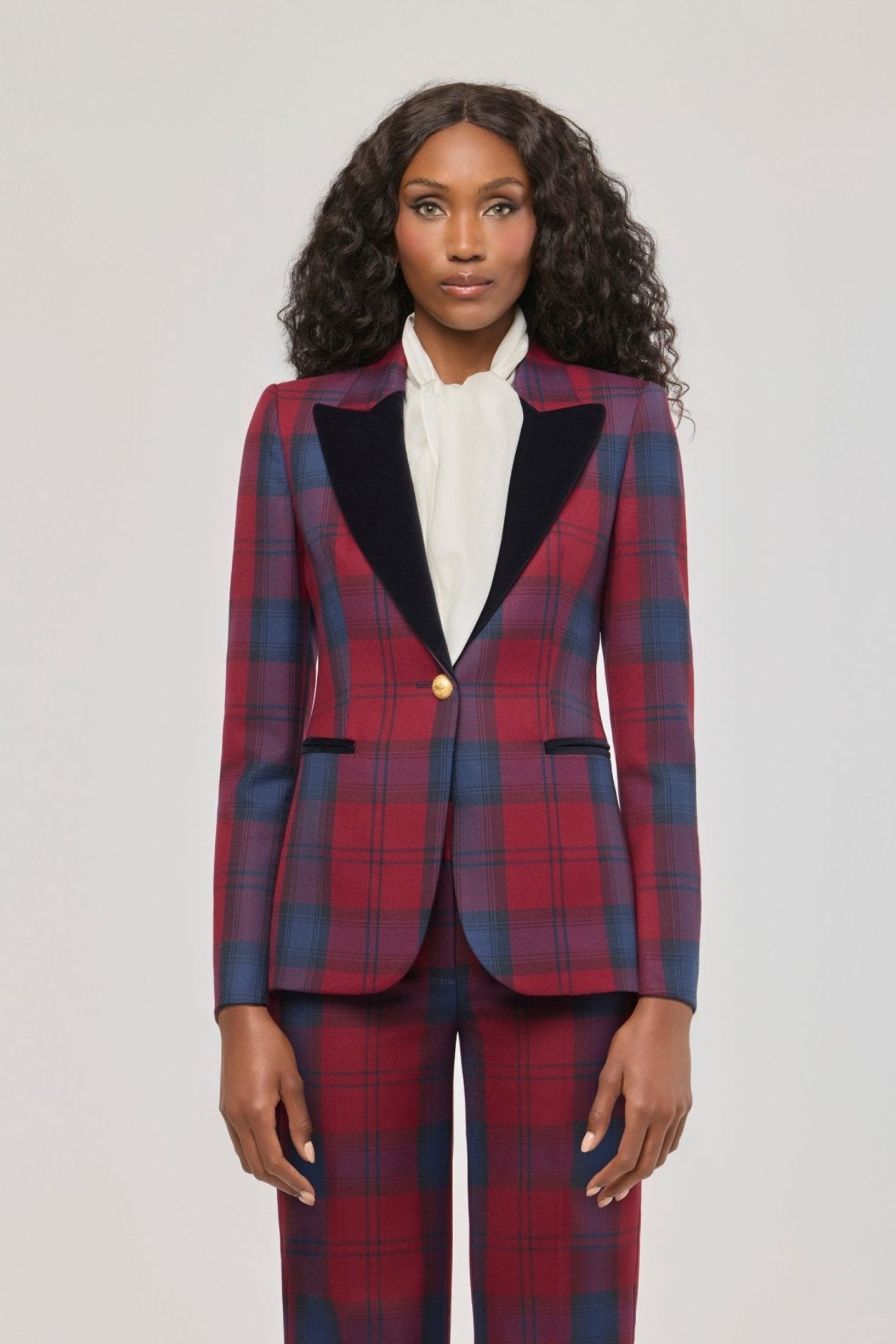 Douglas Checked Blazer with Velvet Lapel - Limited Edition - THE EXTREME COLLECTION