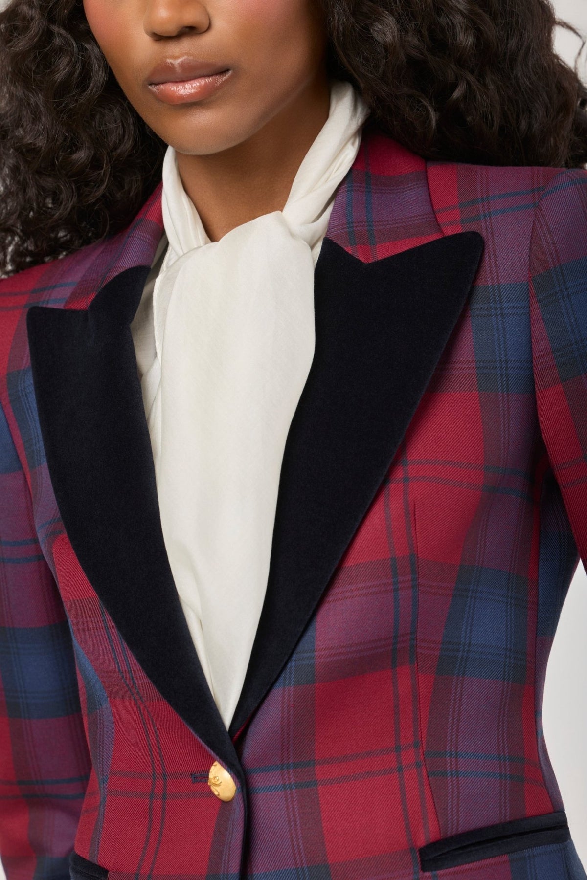 Douglas Checked Blazer with Velvet Lapel - Limited Edition - THE EXTREME COLLECTION