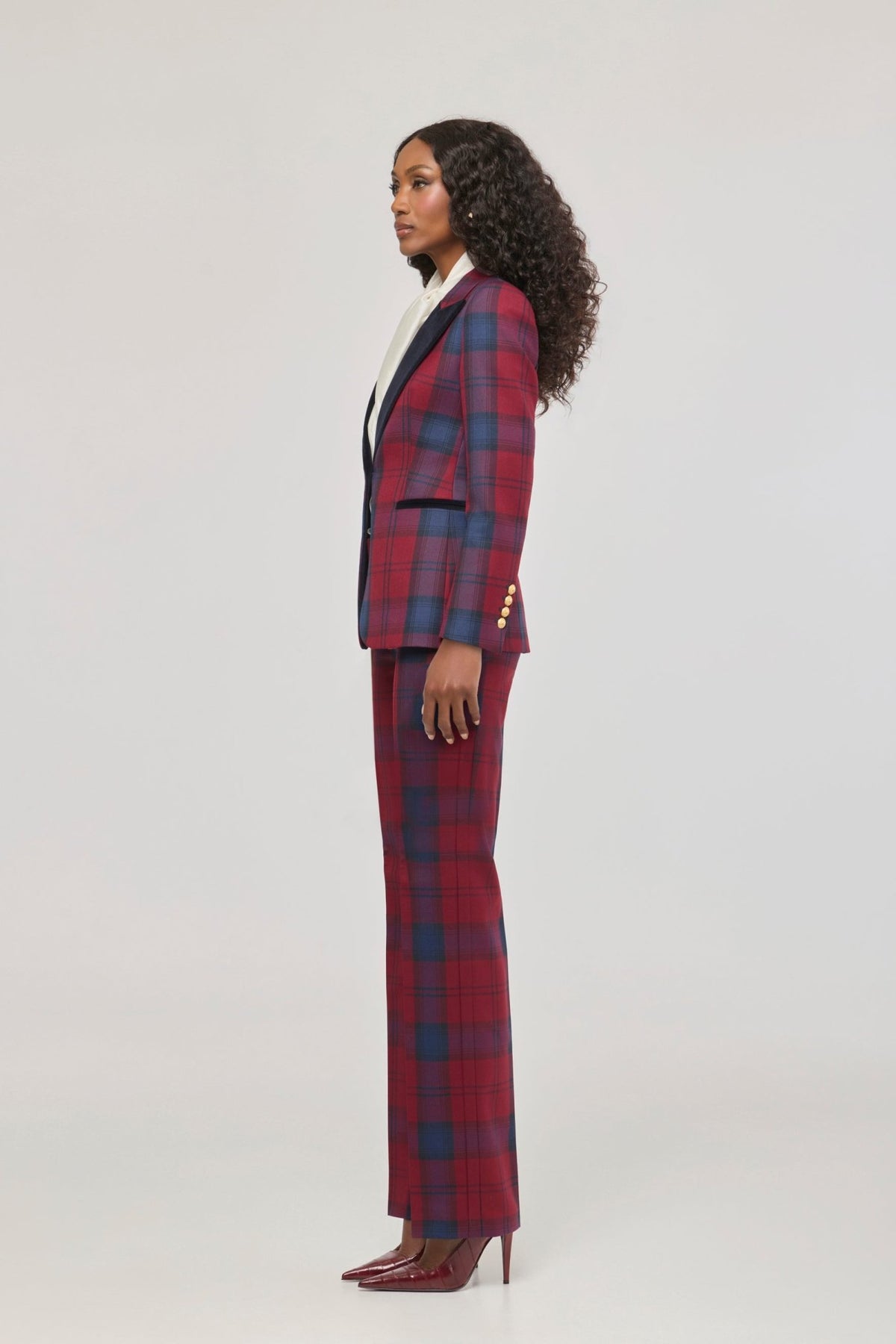 Douglas Checked Blazer with Velvet Lapel - Limited Edition - THE EXTREME COLLECTION