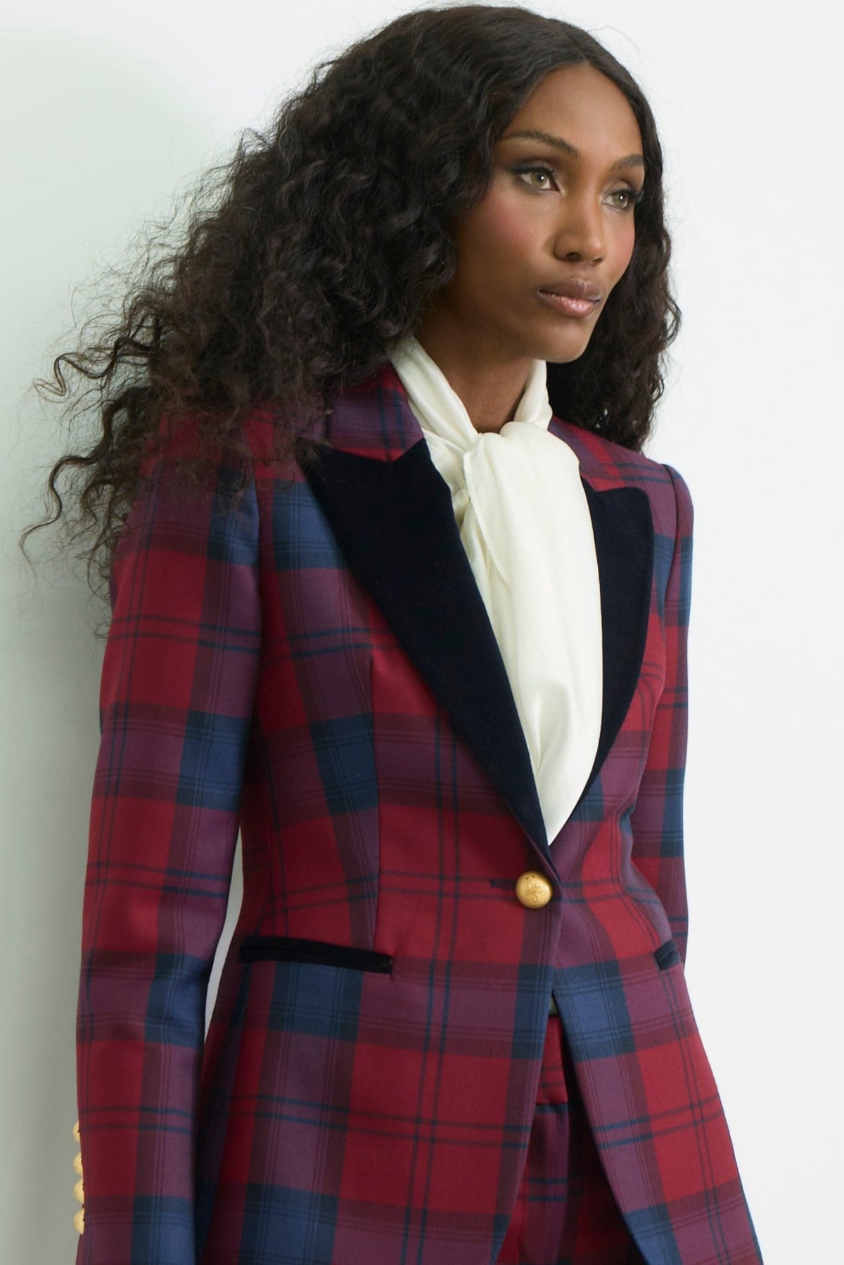 Douglas Checked Blazer with Velvet Lapel - Limited Edition - THE EXTREME COLLECTION