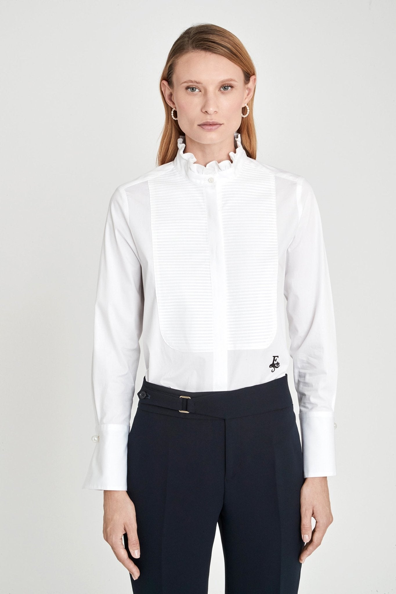 Duncan White Pintuck Shirt - THE EXTREME COLLECTION