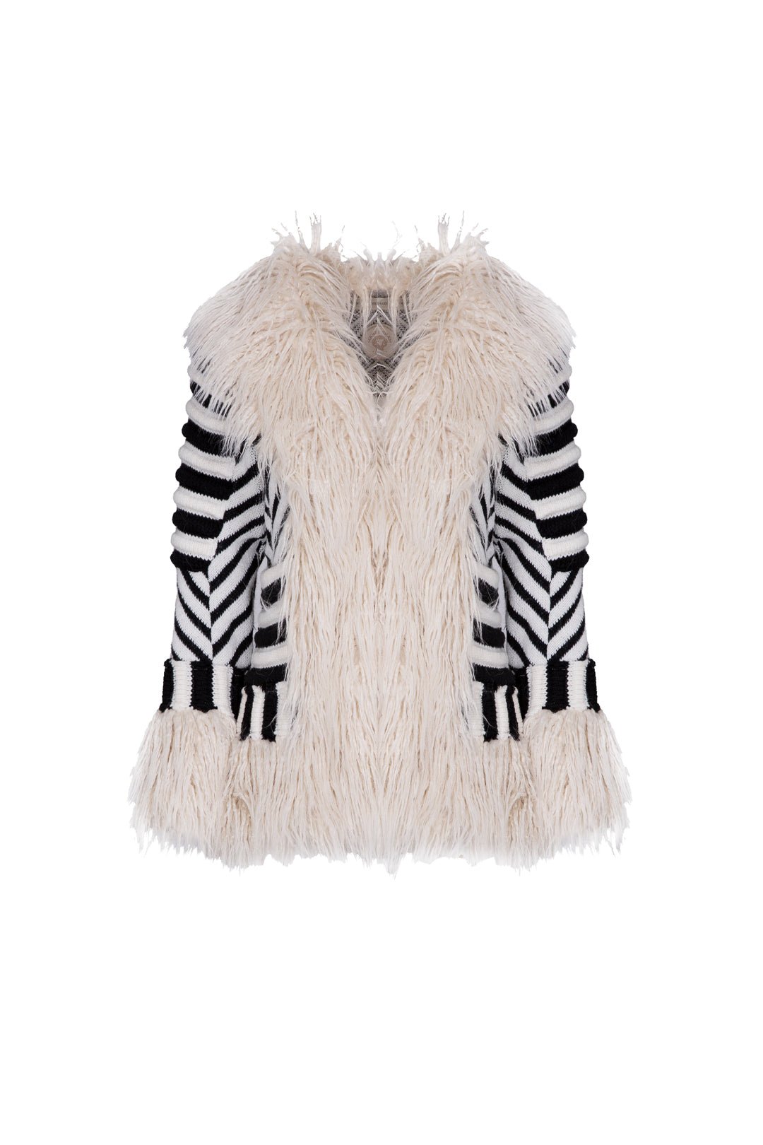 ELEONORE SHORT CREAM ALPACA COAT - THE EXTREME COLLECTION