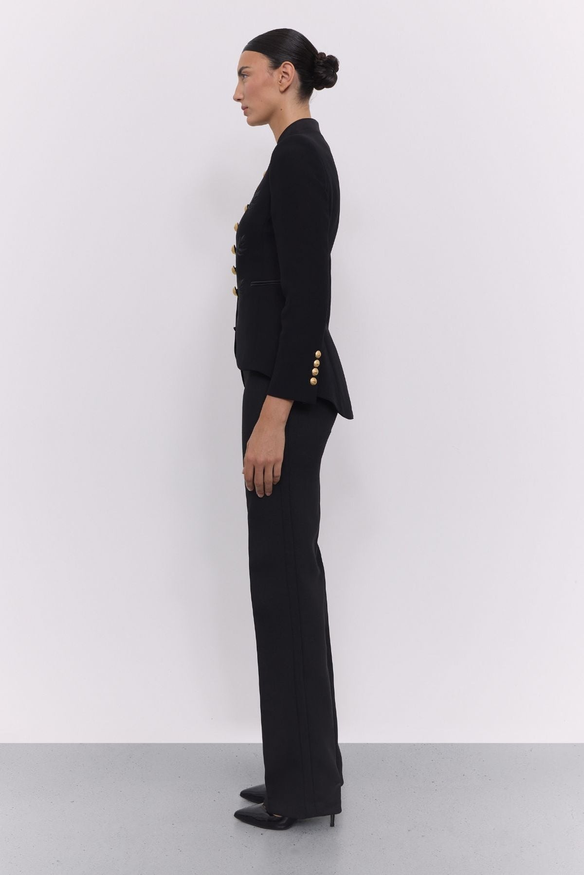 Embroidered Military Blazer Renata Black - Limited Edition - THE EXTREME COLLECTION