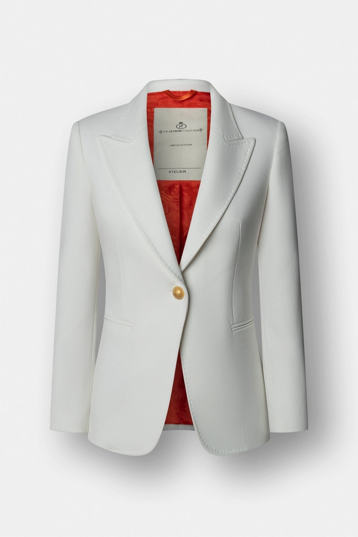 Garcia Vintage 01 White Blazer with Pick Stitch Lapel - Limited Edition - THE EXTREME COLLECTION